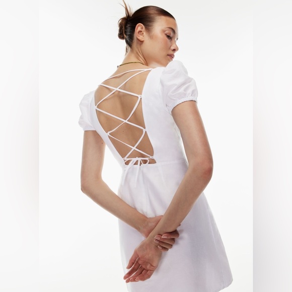 Aritzia Sunday Best Monday Dress Sunny Apricot Size 00 - Picture 11 of 12